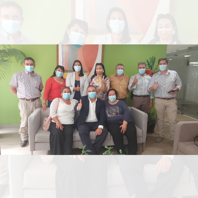 ALCALDE Y DIRIGENTES ALAMEÑOS GESTIONARON EN SANTIAGO PAGOS DEL INGRESO MÍNIMO GARANTIZADO (IMG)